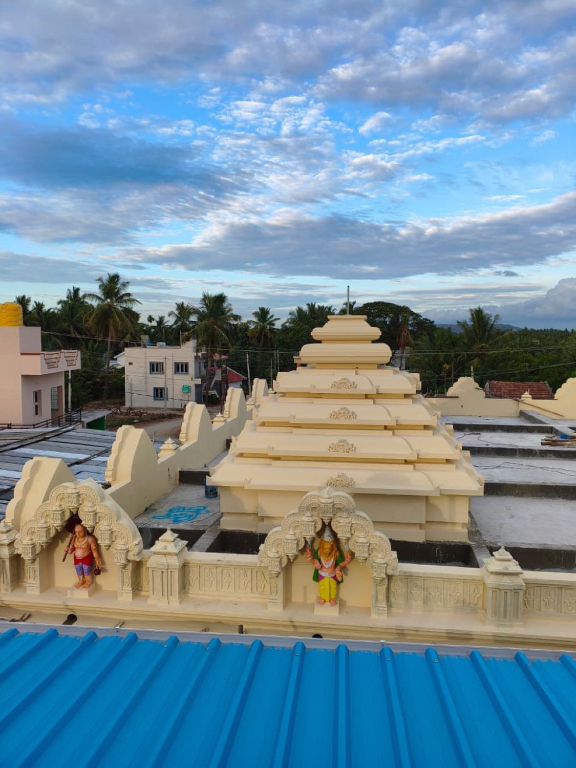 The layered southern vimana over the sanctum